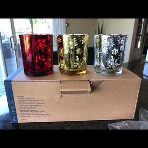 Partylite Snowflakes Tealight Trio
